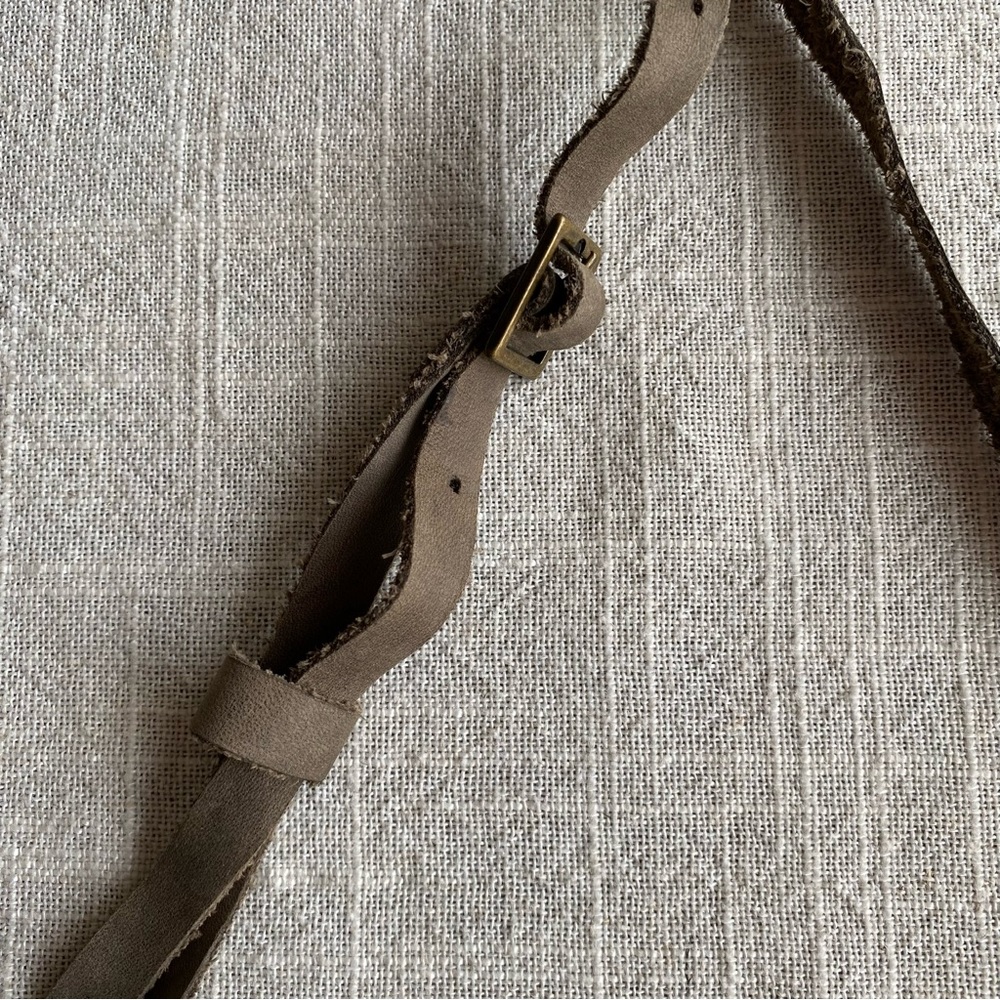 Handmade Leather Crossbody Purse Cardholder Bag Hand-Stitched - Picture 5 of 12